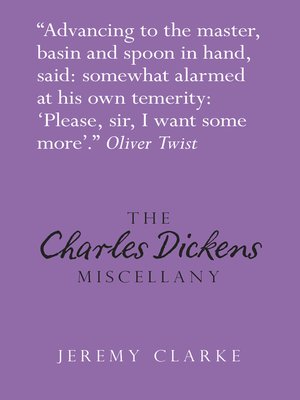 cover image of The Charles Dickens Miscellany
